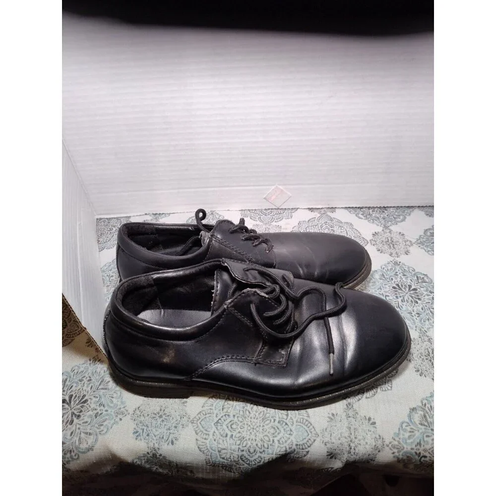 Stacy Adams‎ Black Austin Oxfords 41179-001 Lace Up Boys Dress Shoes Sz 3M